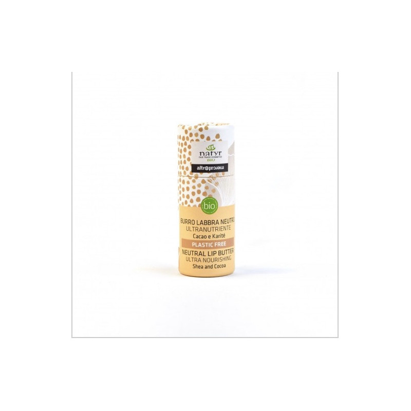Beurre à lèvres nourrissant Bio, karité et cacao, 10g