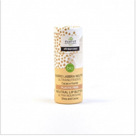 Beurre à lèvres nourrissant Bio, karité et cacao, 10g