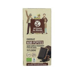 Tablette de chocolat noir équitable 70 %