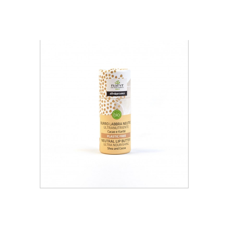Beurre à lèvres nourrissant Bio, karité et cacao
