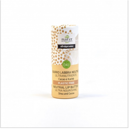 Beurre à lèvres nourrissant Bio, karité et cacao